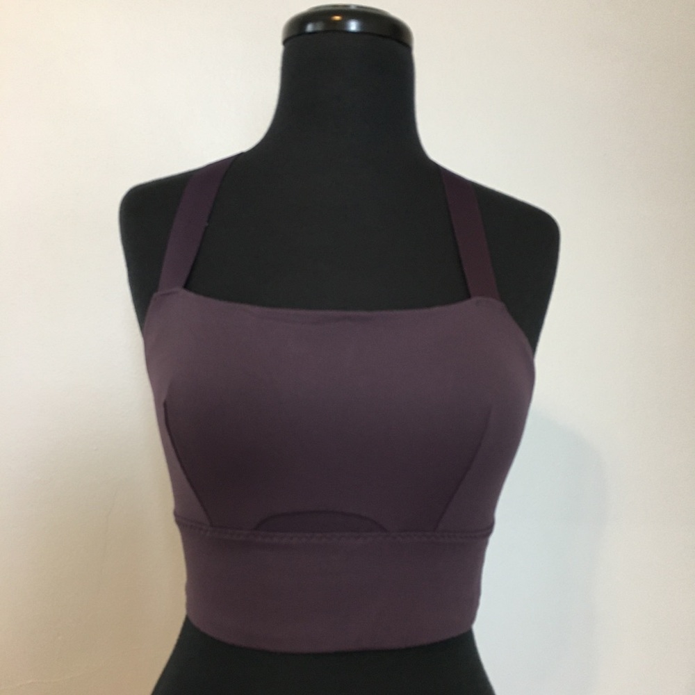Athleta Lotus Sports Bra in Plum, S - Picture 2 of 11